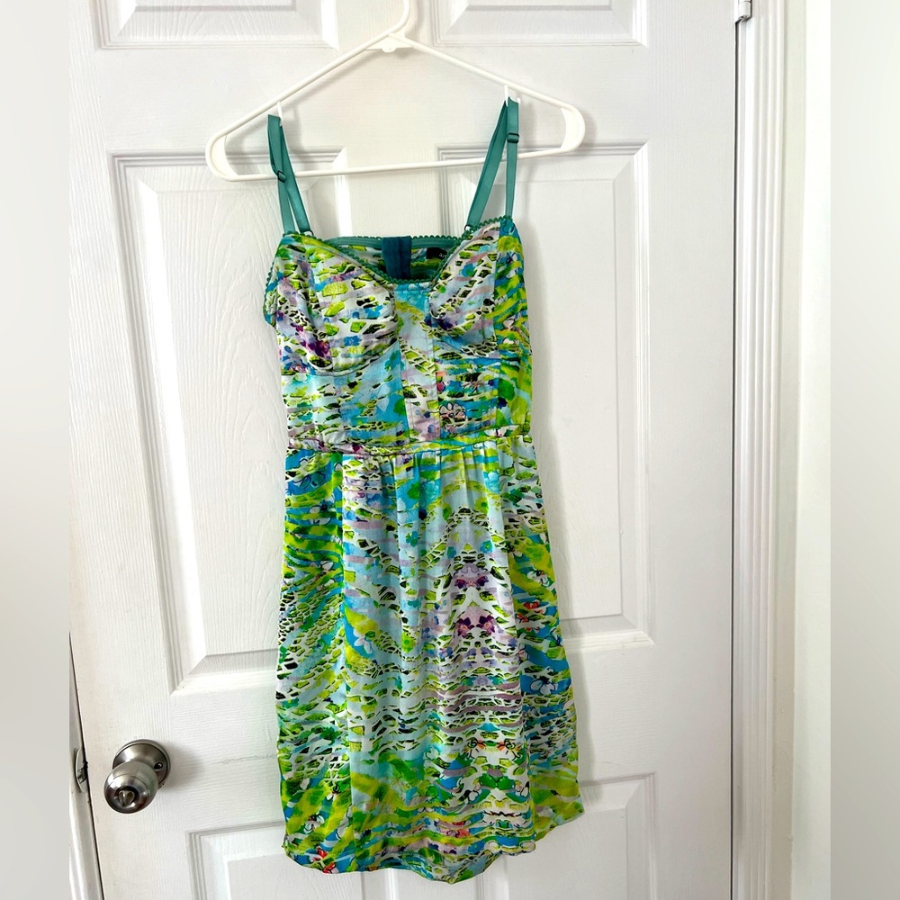 MODCLOTH WATERCOLOR SUNDRESS S